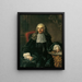 portret van M. Johann Christoph Freiherr von Bartenstein - Martin van Meytens — ingelijst kunstwerk aan de muur