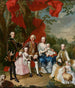 De familie van graaf Nikolaus Pálffy von Erdőd - Martin van Meytens — weergave van het kunstwerk