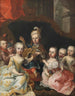 van Joseph II en erfprins met zes broers en zussen - Martin van Meytens — weergave van het kunstwerk