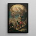 De apostelen Petrus en Johannes genezen een kreupele - Martino Altomonte — ingelijst kunstwerk aan de muur