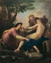 Susanna en de twee oude mannen - Martino Altomonte — weergave van het kunstwerk