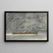 Landschap van fjord met roeiboot Krøderen Noorwegen - Martinus Rørbye — ingelijst kunstwerk aan de muur