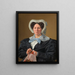De kunstenaars Moeder Frederikke Eleonore Cathrine Rørbye née Stockfleth - Martinus Rørbye — ingelijst kunstwerk aan de muur