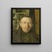 Landbouwer van Laren, Noord-Holland - Martinus van Regteren Altena — ingelijst kunstwerk aan de muur