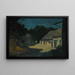 Night Scene Painting - Martín Malharro — framed artwork on a wall