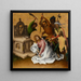 Martyrdom of Saint Matthew - Stefan Lochner — framed artwork on a wall
