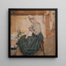 van Mary Gallen die in een Karelië huisje zit - Akseli Gallen-Kallela — wandpresentatie van het kunstwerk