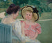 In de tuin - Mary Cassatt — weergave van het kunstwerk