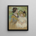 van Simone zittend op het gras naast haar moeder - Mary Cassatt — ingelijst kunstwerk aan de muur