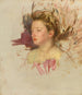 Schets van Antoinette - Mary Cassatt — weergave van het kunstwerk