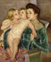 La Caresse - Mary Cassatt — weergave van het kunstwerk