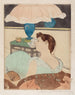 La lampe - Mary Cassatt — weergave van het kunstwerk