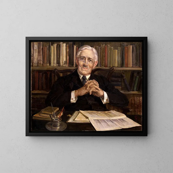 Portrait of Sir Truby King CMG - Mary Elizabeth Tripe — framed artwork on a wall