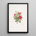 Rosa centifolia - Mary Lawrance — ingelijst kunstwerk aan de muur