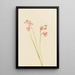 Orchidée rose des prés - Mary Vaux Walcott — framed artwork on a wall