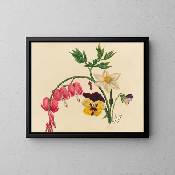 Gemengde bloemen - Mary Vaux Walcott — ingelijst kunstwerk aan de muur