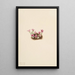 Saxifrage pourpre Saxifraga oppositifolia - Mary Vaux Walcott — framed artwork on a wall