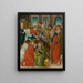 De Dood van de Maagd - Meester van het Kruisigingsdriehoekje — ingelijst kunstwerk aan de muur