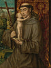 Sint-Antonius van Padua met het Kind Jezus - Meester van de Legende van Sint Lucia — weergave van het kunstwerk
