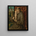 Sint-Antonius van Padua met het Kind Jezus - Meester van de Legende van Sint Lucia — ingelijst kunstwerk aan de muur