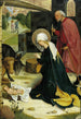 La Nativité - Maître de l'Autel de Pfullendorf — weergave van het kunstwerk