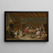 Binnenkant van een keuken - Meester van het Ridotto — ingelijst kunstwerk aan de muur