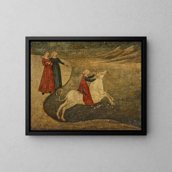 Le Viol d'Europe - Meester van 1441 — ingelijst kunstwerk aan de muur