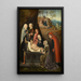 Mise au tombeau et lamentatie over de gestorven Christus - Meester van Hoogstraeten — ingelijst kunstwerk aan de muur