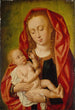 Maagd met Kind met een libel - Meester van Saint Gilles — weergave van het kunstwerk