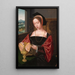 Een dame lezend Sainte Marie-Madeleine - Meester van de Demi-Longueurs Féminines — ingelijst kunstwerk aan de muur