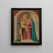 Maagd met Kind - Meester van de Annunciatie van Lanckoronski — ingelijst kunstwerk aan de muur
