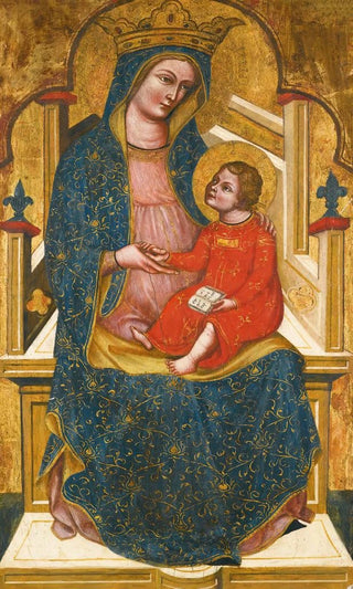 Master of the Pesaro Crucifix - Madonna And Child Enthroned.webp