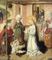 L'Aanbidding van het Kind - Meester van het Retabel van Sint-Bartholomeus — weergave van het kunstwerk