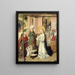 L'Aanbidding van het Kind - Meester van het Retabel van Sint-Bartholomeus — ingelijst kunstwerk aan de muur