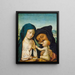 La Sainte Famille - Meester van het Retabel van Saint-Barthélemy — ingelijst kunstwerk aan de muur