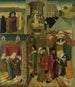 van Sint Elisabeth van Hongarije die zieken verzorgt in Marburg, overlijden van Sint Elisabeth - Meester van de Sint Elisabeth panelen — weergave van het kunstwerk