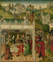Huwelijk van Sint Elisabeth van Hongarije en Lodewijk van Thüringen bij de Wartburg - Meester van de Panelen van Sint Elisabeth — weergave van het kunstwerk