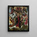 Marie Reine van de Hemel - Meester van de Legende van Sint-Lucas — ingelijst kunstwerk aan de muur