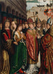 Saint Rombaut prenant congé de ses parents - Maître de la Jeunesse de Saint Rombaut — weergave van het kunstwerk