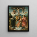 Calvaire - Meester van de Aanbidding van Groote — ingelijst kunstwerk aan de muur