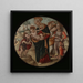 van het Maître du Tondo Borghèse: Maagd en Kind met Sint-Jan de Doper | Schilderij — ingelijst kunstwerk aan de muur