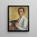 Zelfportret - Mathilde Battenberg — ingelijst kunstwerk aan de muur