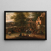 Het jeu de boules - Mathys Schoevaerdts — ingelijst kunstwerk aan de muur
