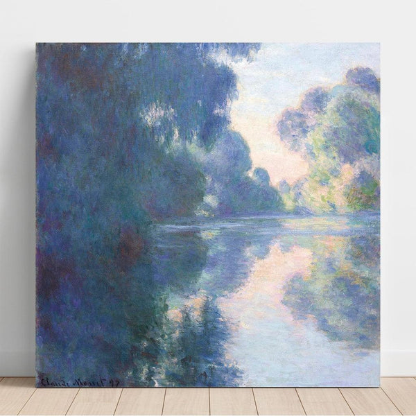 Reproductie van het schilderij Ochtend op de Seine - Claude Monet