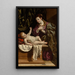 La Vierge Marie adorant l'Enfant Jésus - Matteo Loves — ingelijst kunstwerk aan de muur