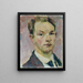 Zelfportret - Matthias May — ingelijst kunstwerk aan de muur