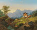Landschap met bergwandelaars - Matthias Rudolf Toma — weergave van het kunstwerk