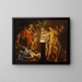 Mucius Scaevola voor Lars Porsenna - Matthias Stom — ingelijst kunstwerk aan de muur