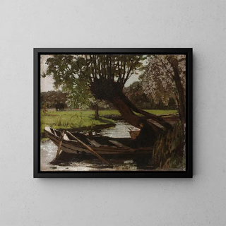 Matthijs Maris - Boat with a Pollard Willow.webp