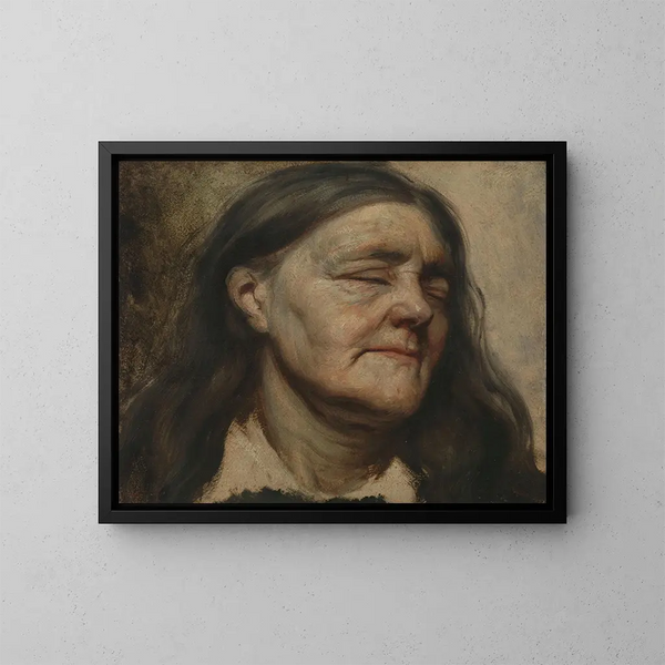 Study of an Old Woman - Matthijs Maris — framed artwork on a wall